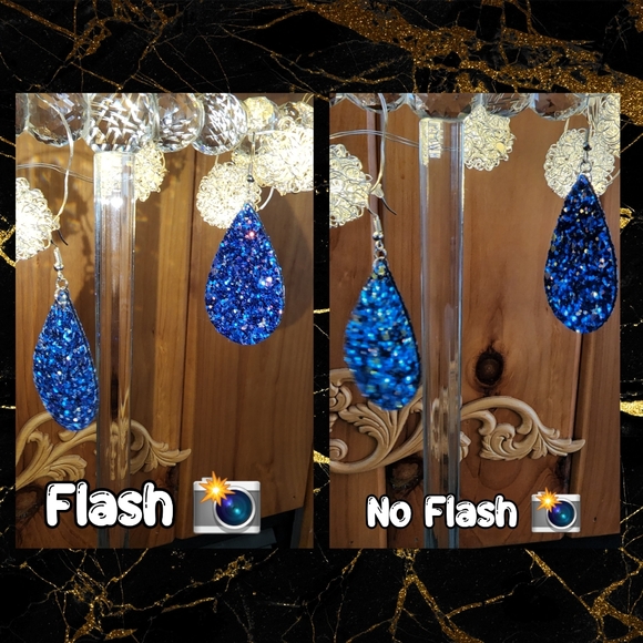 Deep Blue Sea Teardrop Earrings NWT - Picture 5 of 6